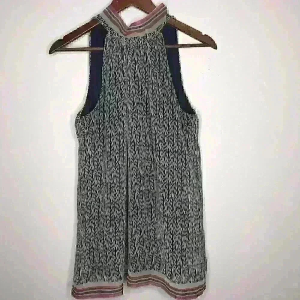 Jonathan Martin Sleeveless top with Tie neck‎ Sz M - Picture 5 of 9